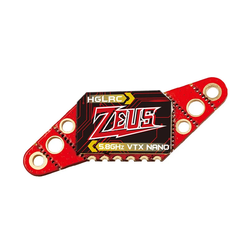 HGLRC Zeus Nano VTX - 350mW FPV5.8G Image Transmission 40CH 350mW Built-in Microphone FPV For DIY FPV Racing Drone 7 HGLRC Zeus Nano VTX, A/B/E/F/R frequency group Mounting hole: 16X16/2