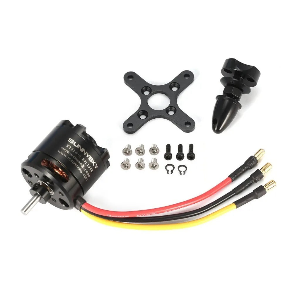 1PC Original SUNNYSKY X2814 900KV 1000KV 1100KV 1250KV External Rotor Brushless Motor for RC 3D fixed-wing Aircraft Airplanes 10 Package Included: X2814 KV900, KV1000 or KV1