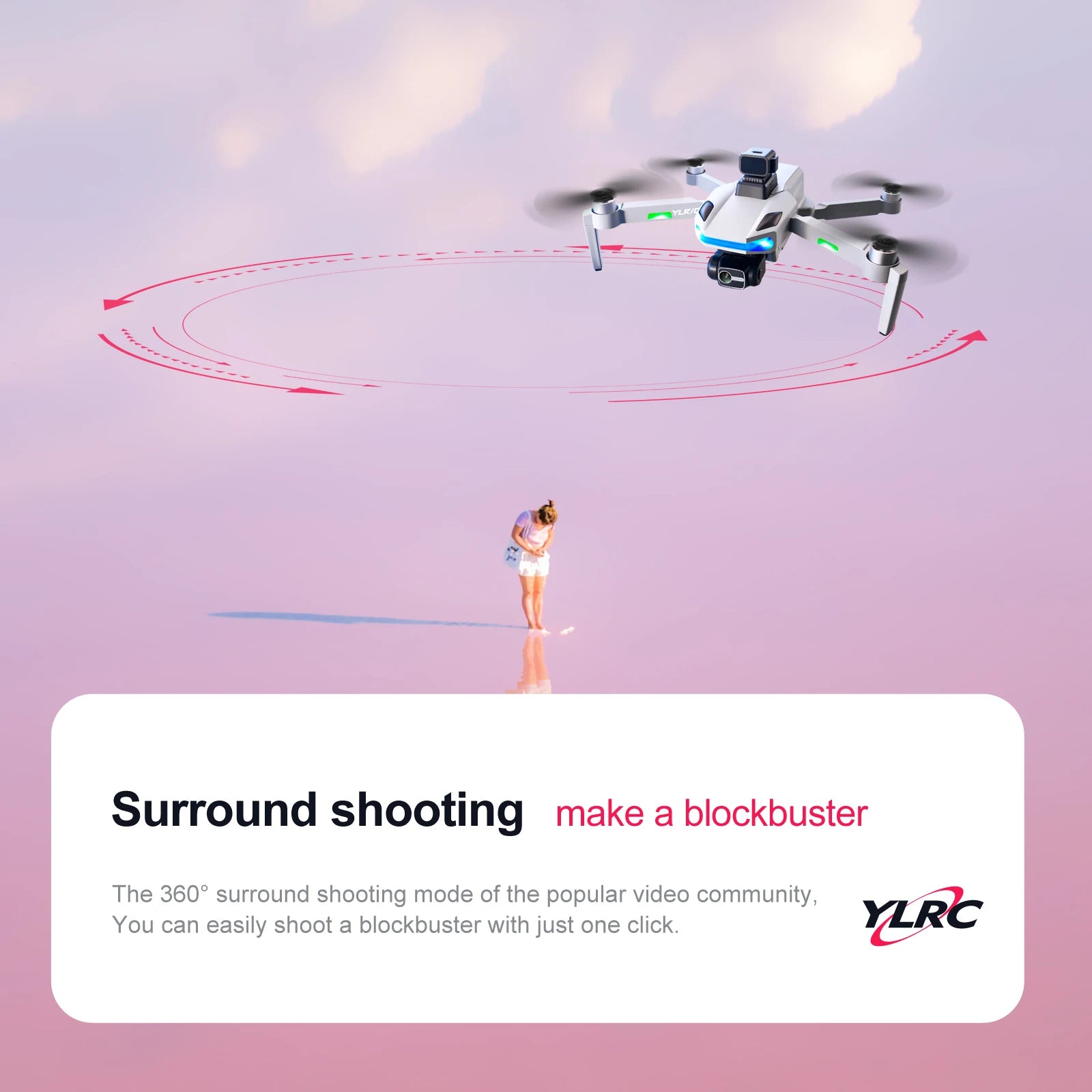 S135 Drone, YLRC surround shooting makes a blockbuster . ylrc