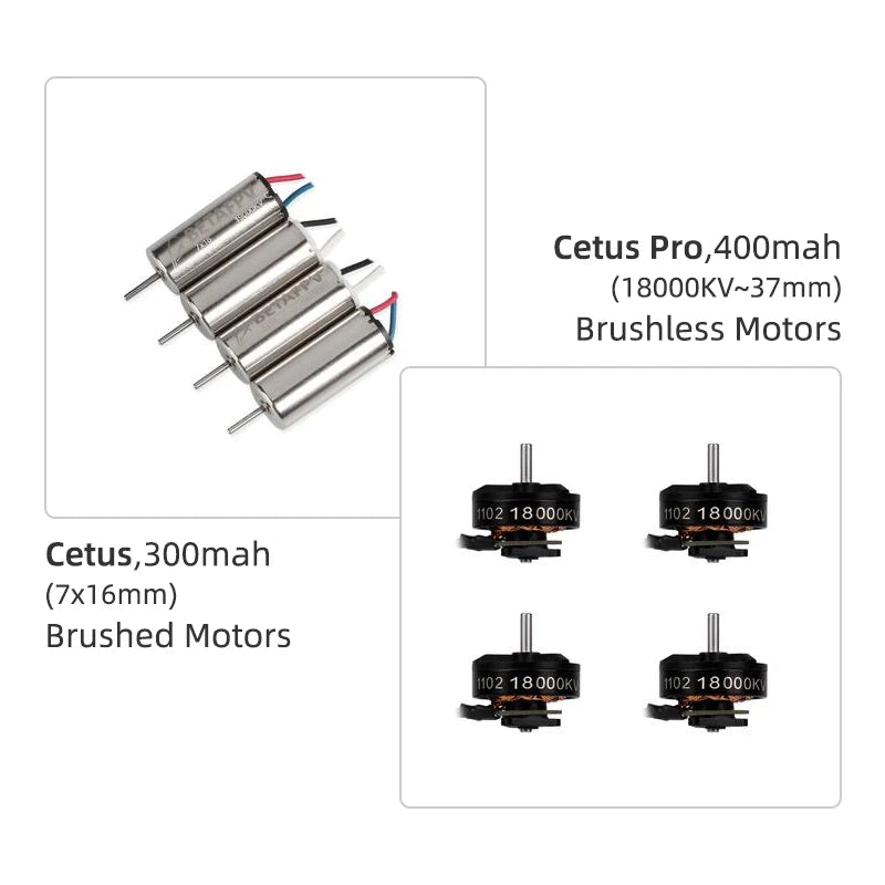 BETAFPV Cetus Pro/Cetus FPV Kit, Cetus Pro,4OOmah (18000KV37mm) Brushless