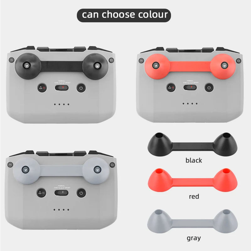 Remote Control Joystick Cover for DJI Mavic 3/Mini 2/MINI 3 PRO Thumb Rocker Holder Stick Protector for Mavic Air 2/2S Drone 17 can choose color black red