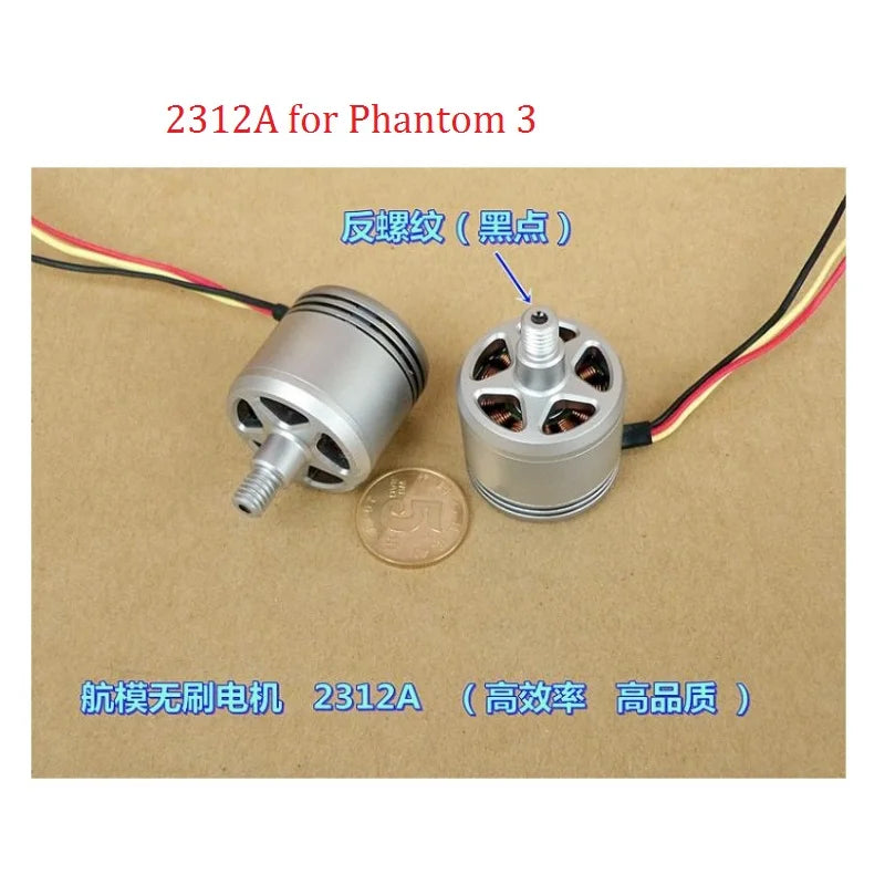 4PCS DJI (Original) Phantom Brushless Motor - 2312 2312A 2312S Brushless Motor For Multi-axis Aircraft DIY 800KV 960KV CW/CCW 14 4PCS DJI (Original) Phantom Brushless Motor, anezemei 2312A Phantom 3 Ripgy 02) Aneze