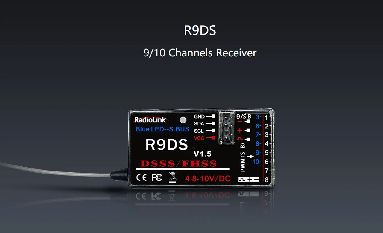Radiolink mini osd R12DSM R9DS R8FM R8EF R8FM R6DSM R6FG R8SM R7FG SUI04 Rc Receiver 2.4G Signal for RC Transmitter 44 built-in gyro can keep the vehicle in a straight line .