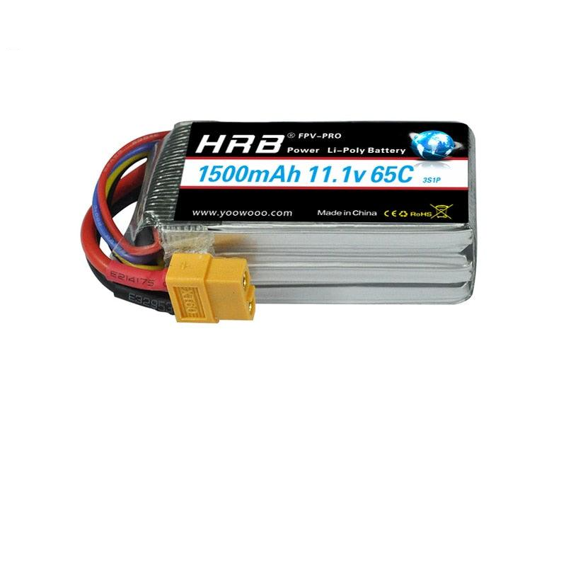 HRB 7.4V 1500mah 11.1V リポバッテリー - 65C 2S 3S T XT60 ディーンズ RC パーツ 14.8V 18.5V 22.2V 4S 5S 6S FPV ドローンレーシング飛行機車用