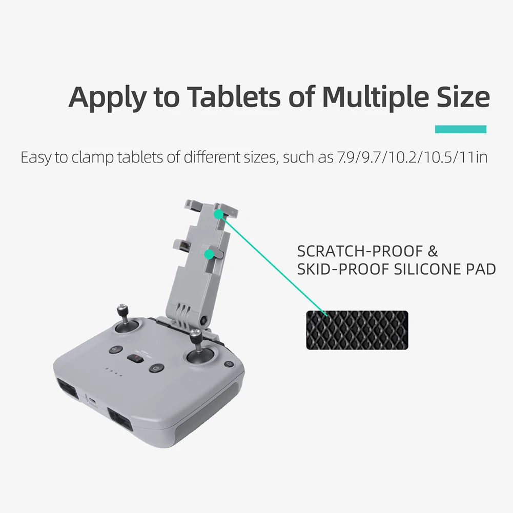 Foldable Expansion Bracket Tablet Clip Holder Remote Control Phone Mount for DJI Air 2S/Mini 2/Mavic Air 2 Accessories 19 Easyto clamp tablets of different sizes, such as 7.9/9.7/10.2/1