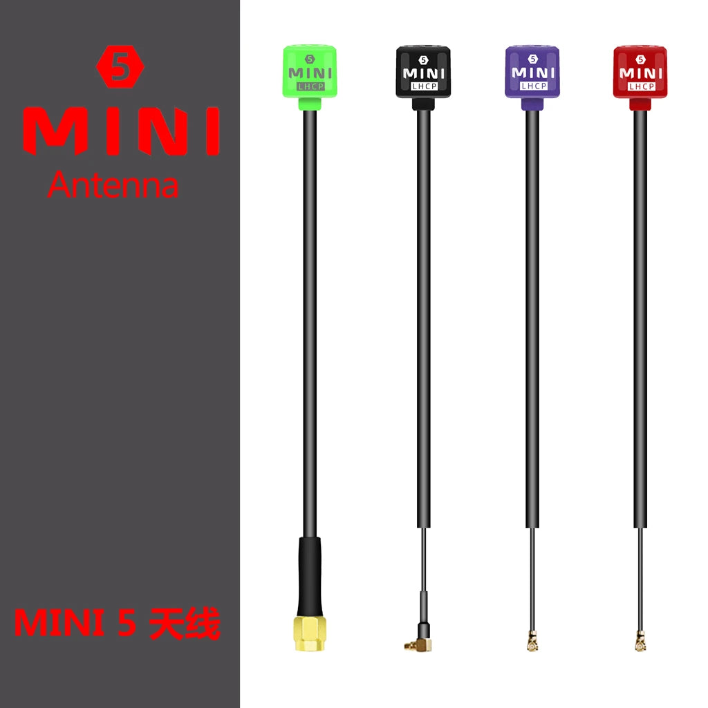 Light Weight 5.8G Lollipop 5 RHCP Antenna - High Gain 2.8Dbi SMA/MMCX/UFL for FPV Transmitter /Receiver RC Racing Drone TX RX Part 44 Light Weight 5.8G Lollipop 5 RHCP Antenna, Lollipop 5 RHCP FPV Transmitter Antenna Freque