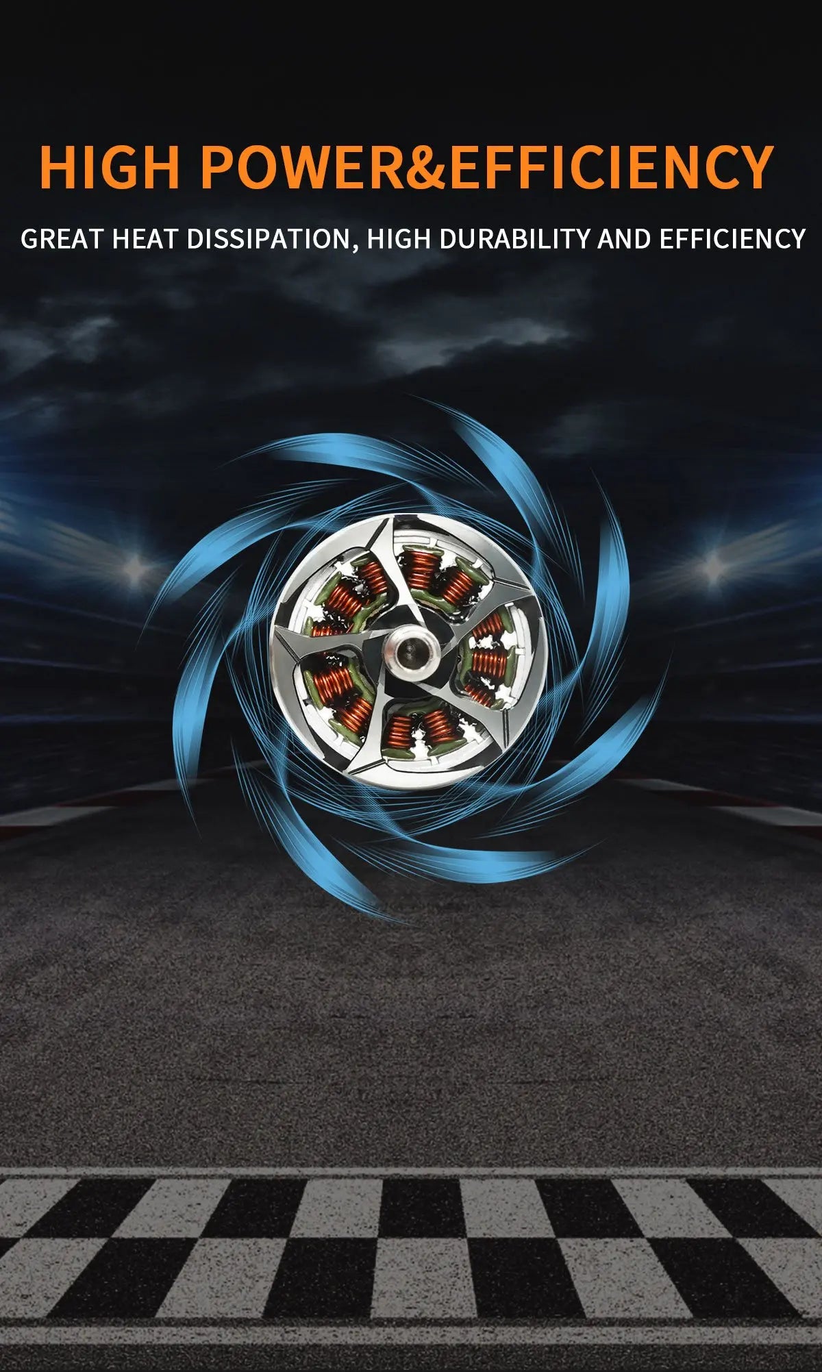 GEPRC SPEEDX2 Motor, HIGH POWER&EFFICIENCY GREAT HEAT DISSIPATION, HIGH D