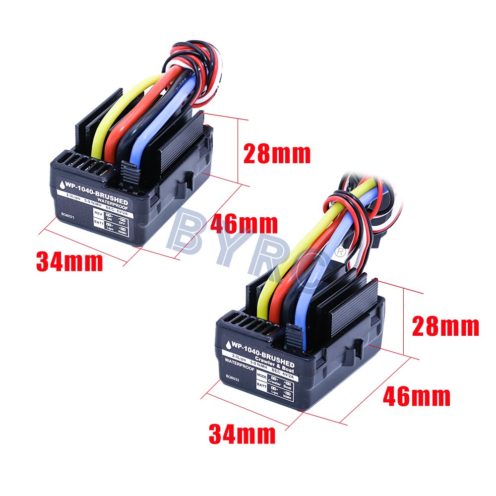 Wasserdichter F540-Bürstenmotor 20T + 60A gebürsteter Regler für 1/10 RC Crawler Wasserdichter F540-Bürstenmotor 20T + 60A gebürsteter Regler für 1/10 RC Crawler