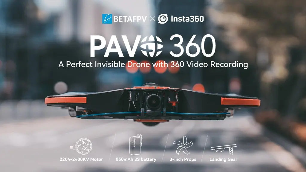 BETAFPV Pavo360 FPV Drone, BETAFPV X Insta360 PAVW: 360 A Perfect Invisible Dr
