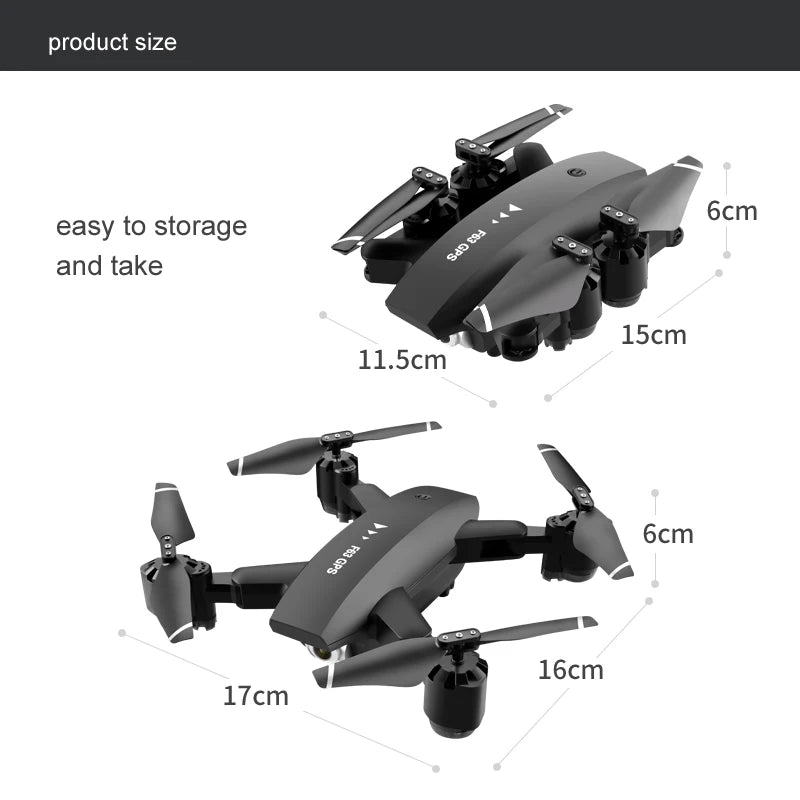 F63 Drone 4K HD Dual Camera
