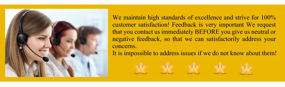 We ask that you contact US immediately BEFORE you give us neutral or negative feedback .