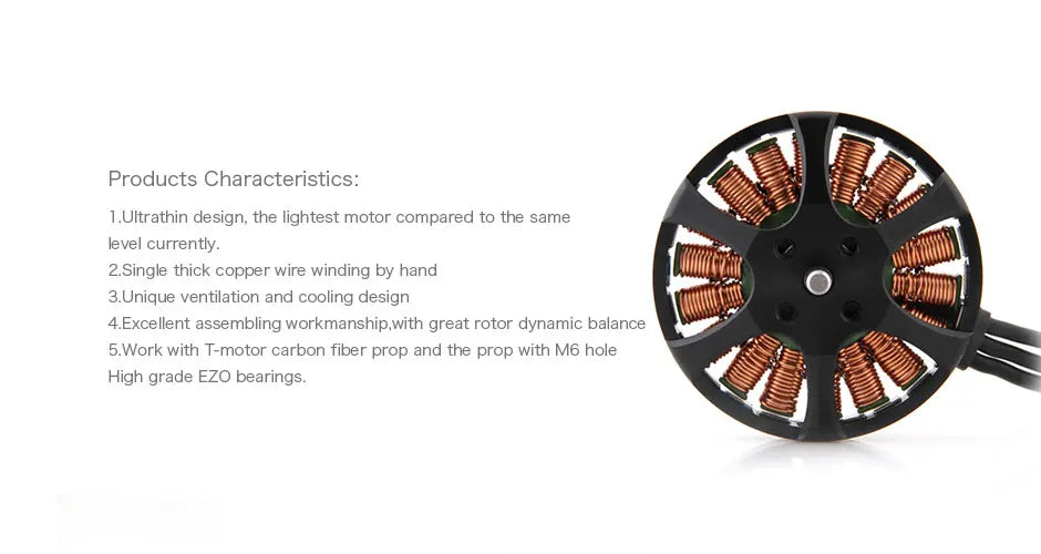 2PCS/SET T-motor MN4006 380KV Tiger Motor - Professional Antigravity Motor Max Thrust 2.3KG For UAV RC Drones Copter Rotors Multi-rotor 8 2PCS/SET T-motor, copper wire winding by hand 3 Unique ventilation and cooling design 4Excellent assembling workmanship