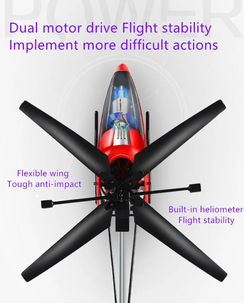 CH604 Rc Helicopter, Dual motor drive Flight stability Implement more difficult actions Flexible Tough anti-impact Built-in