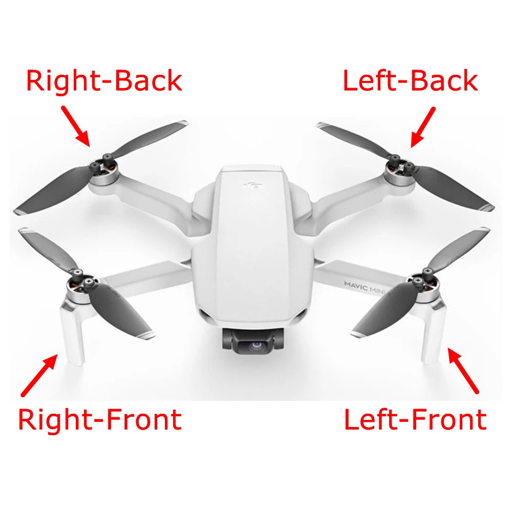 Original Motor Arm Repair Spare Parts for DJI 12 Right-Back Left-Back Right-Front MAvIC: Right-