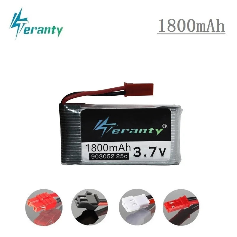 1 (4).jpg 3.7v 1800mah 903052 Lipo Battery and charger for Syma