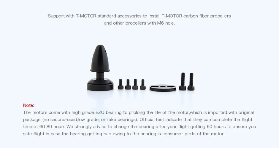 2PCS/SET T-motor MN4006 380KV Tiger Motor - Professional Antigravity Motor Max Thrust 2.3KG For UAV RC Drones Copter Rotors Multi-rotor 13 2PCS/SET T-motor, official test indicate that they can complete the flight time of 60-80 hours .