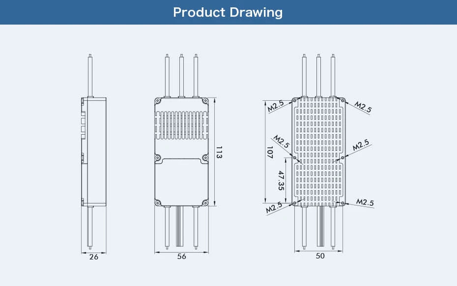 T-motor ALPHA 120A HV ESC SPECIFICATIONS Brand