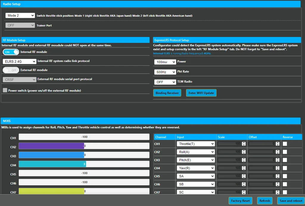 BETAFPV LiteRadio 2 SE Radio Transmitter, the ExpresLRS system cxist and sctup conectly