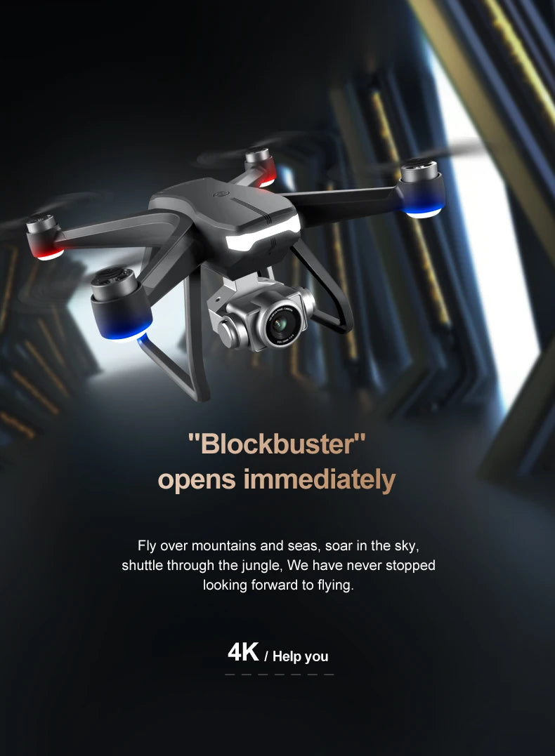 F11 PRO Drone - GPS 4K HD Dual HD Camera Professional WIFI FPV Aerial Photography Brushless Motor Quadcopter Dron Toys Professional Camera Drone 19 F11 PRO Drone, "Blockbuster" opens immediately Fly over mountains and seas, soar in the