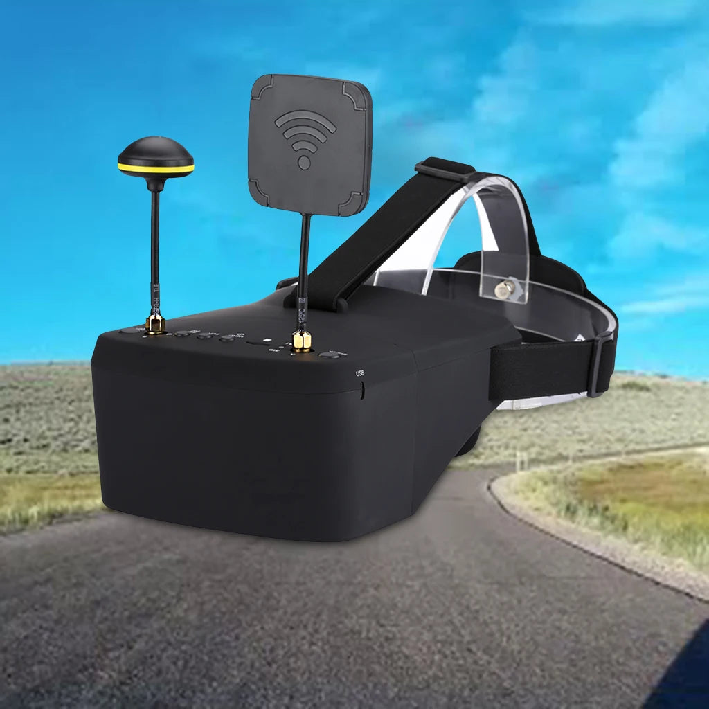 EV800D 5.8G 40CH FPV Goggles - 5 Inch 800*480 Video Headset HD DVR Diversity FPV Glasses With Battery For RC Model RC FPV Drone 9 EV800D 5.8G 40CH FPV Goggles with battery .