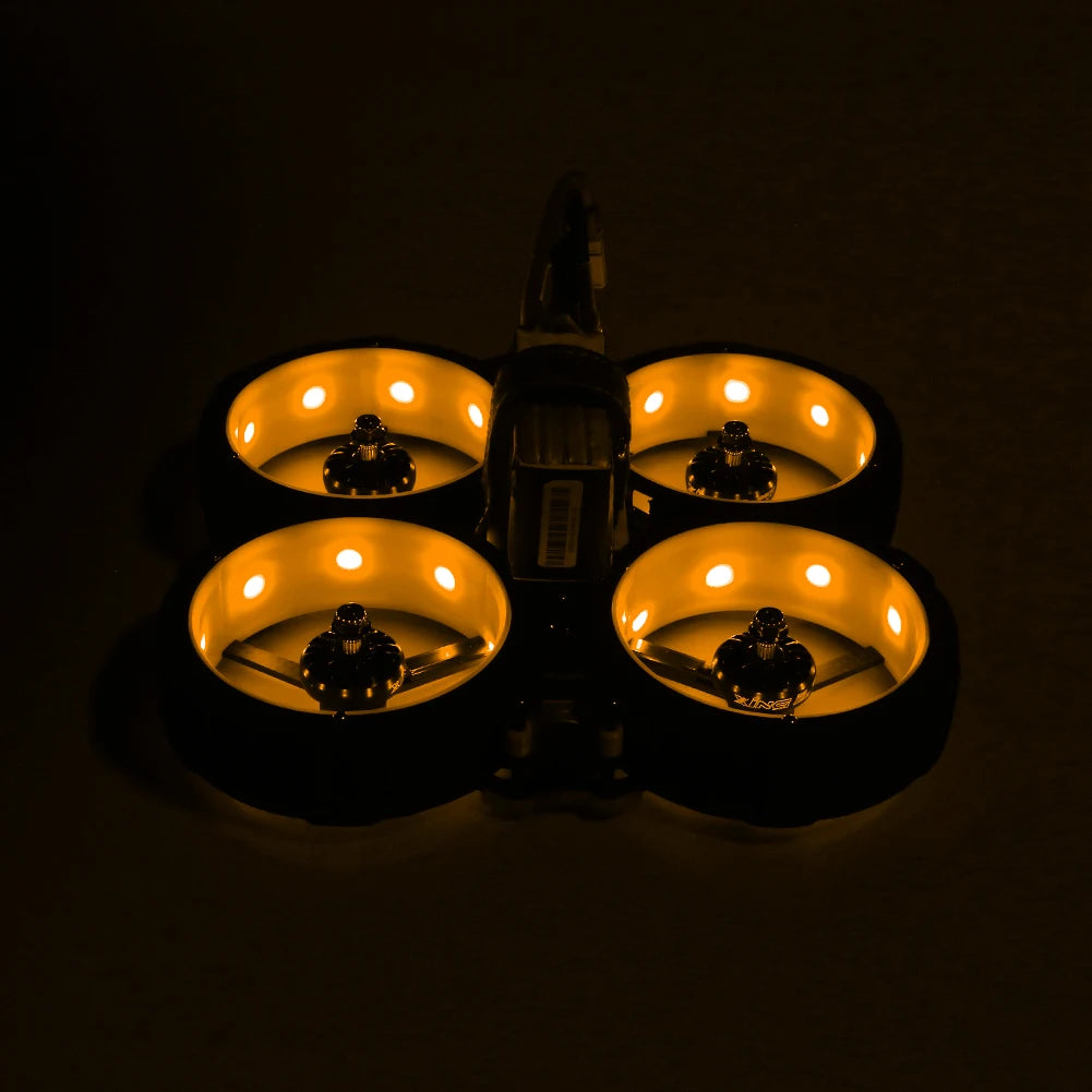 4pcs iFlight Programmable RGB 9 LED lights, the light strip supports plug-and-play, which can be directly plugged into the flight