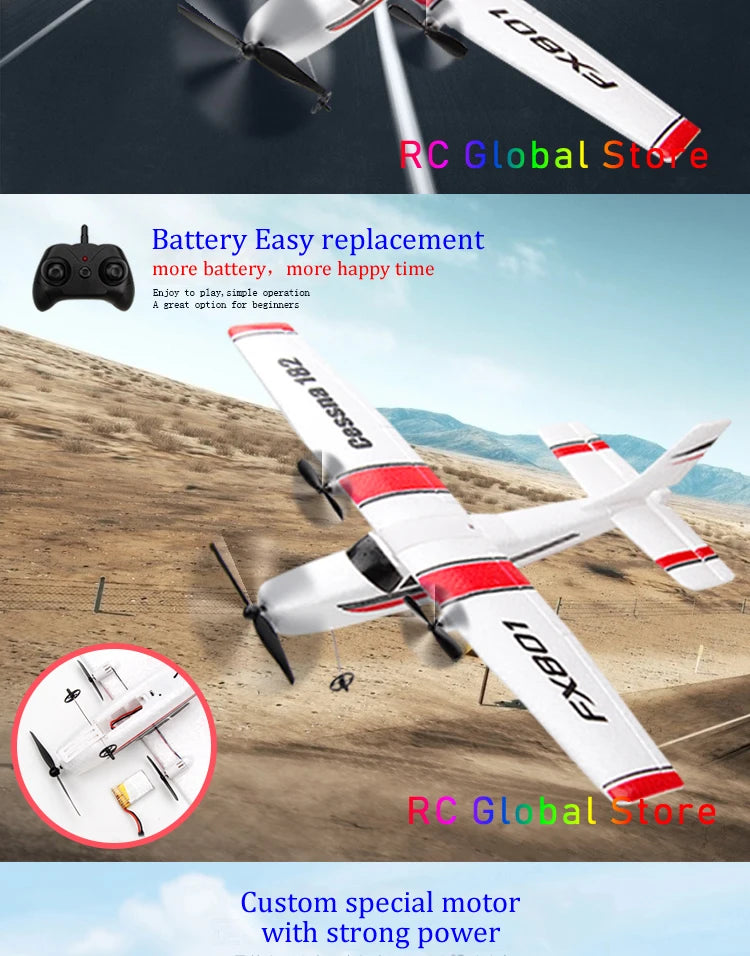 Beginner Electric Airplane, RC Global Sore Custom special motor with strong power 2Ex Eujor 2reat 1