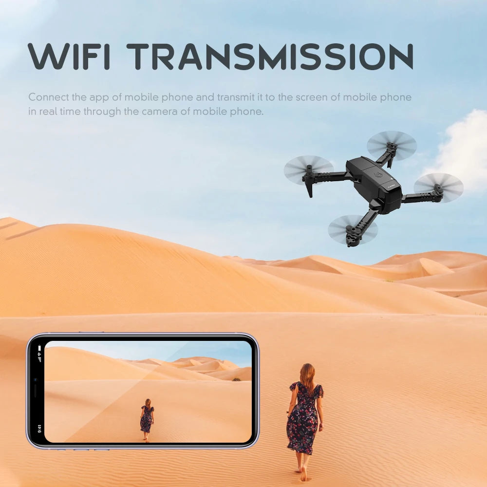 HJ78 Mini Drone, wifi transmission connect the app of mobile phone and transmit it to the screen