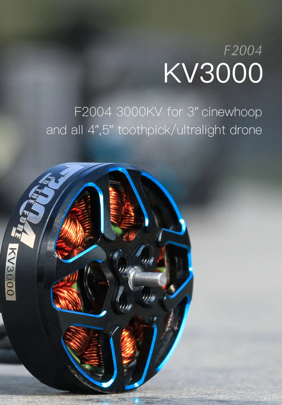 T-motor F2004 KV1700 6S KV3000 4-5S Brushless Outrunner Motor For FPV Freestyle Version Quadrotor 7 T-motor, F2004 3000kV for 3" cinewhoop and all 4",5"