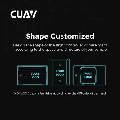 CUAV Open Source Aircraft Flight Controller, Customized Design the shape of the flight controller or baseboard according to the space and structure of