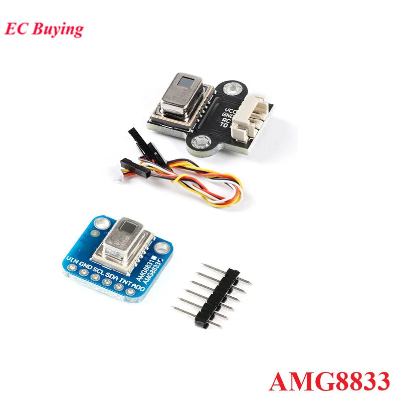 Arduino GY-MCU8833 के लिए AMG8833 IR 8*8 थर्मल इमेजर डॉट मैट्रिक्स तापमान सेंसर मॉड्यूल 8x8 इन्फ्रारेड कैमरा इमेजिंग ऐरे
