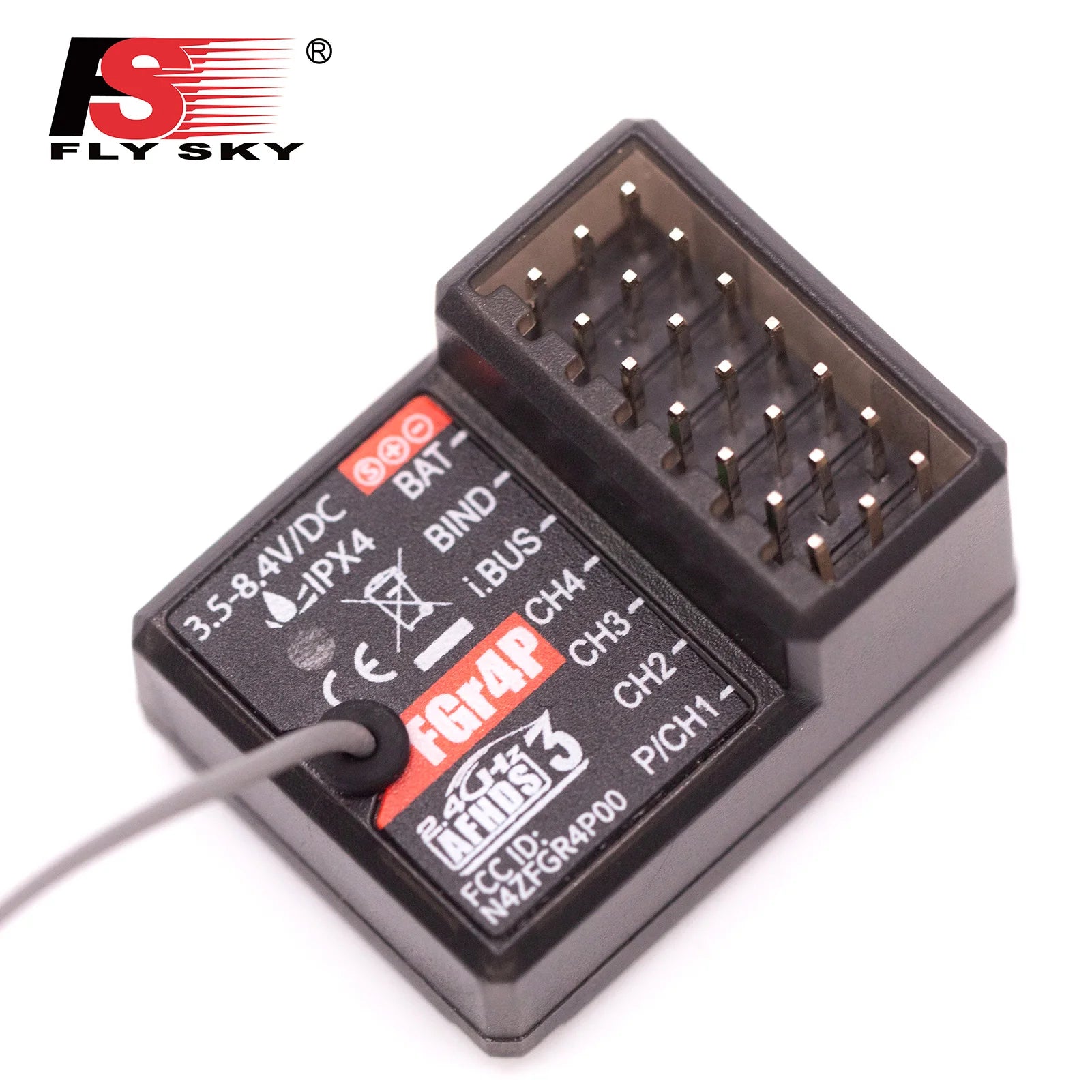 FlySky FGR4P 2.4GHz 4CH Receiver - AFHDS 3 PWM/PPM/I.bus/S.bus Output for FSG4P Transmitter RC Car Boat 15 FlySky FGR4P 2.4GHz 4CH Receiver, if your purchase do not meet merchantable quality, fitness for purpose or match the description,