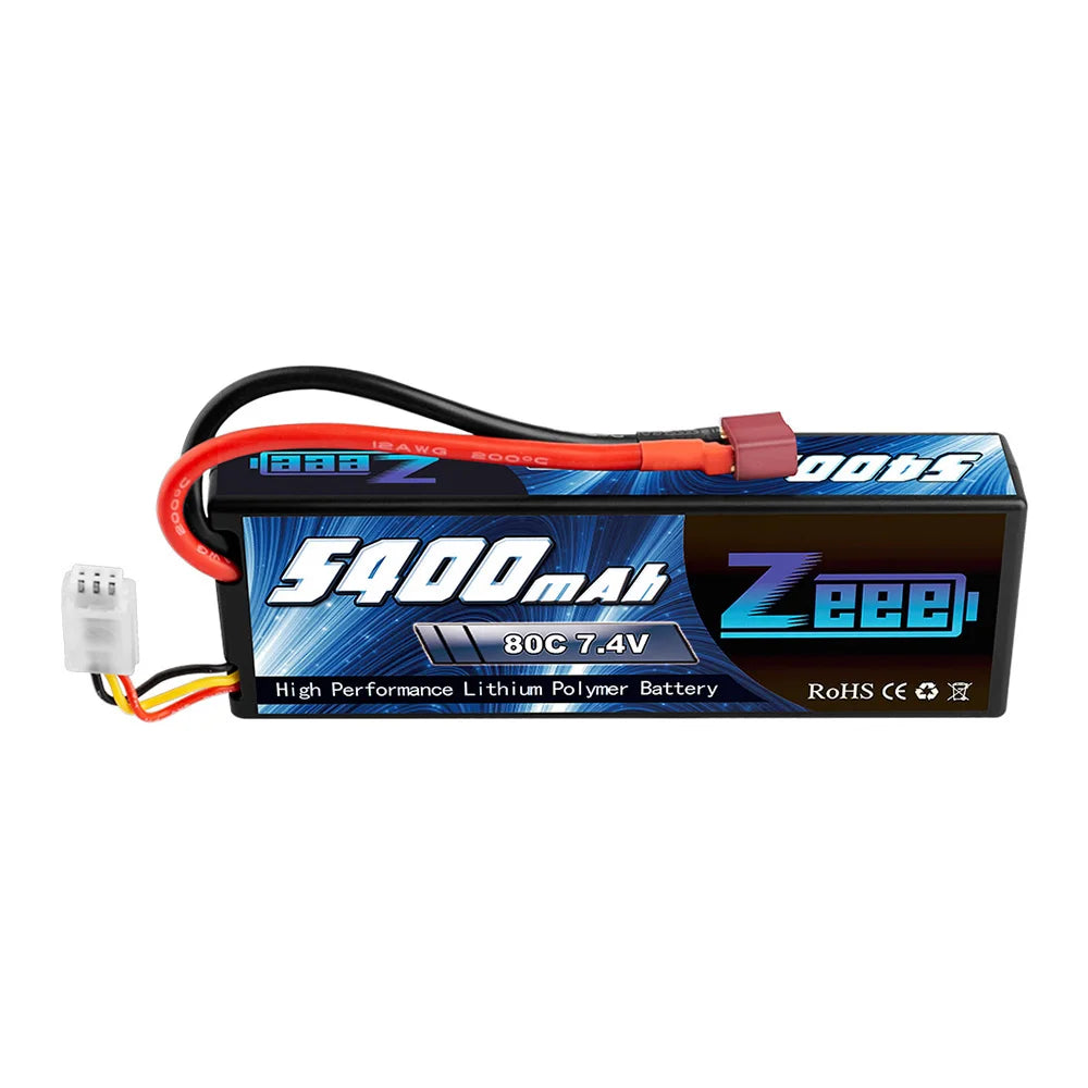 1/2units Zeee 5400mAh 80C 2S 7.4V Lipo Battery . Zeee 5400mAh 80C 2