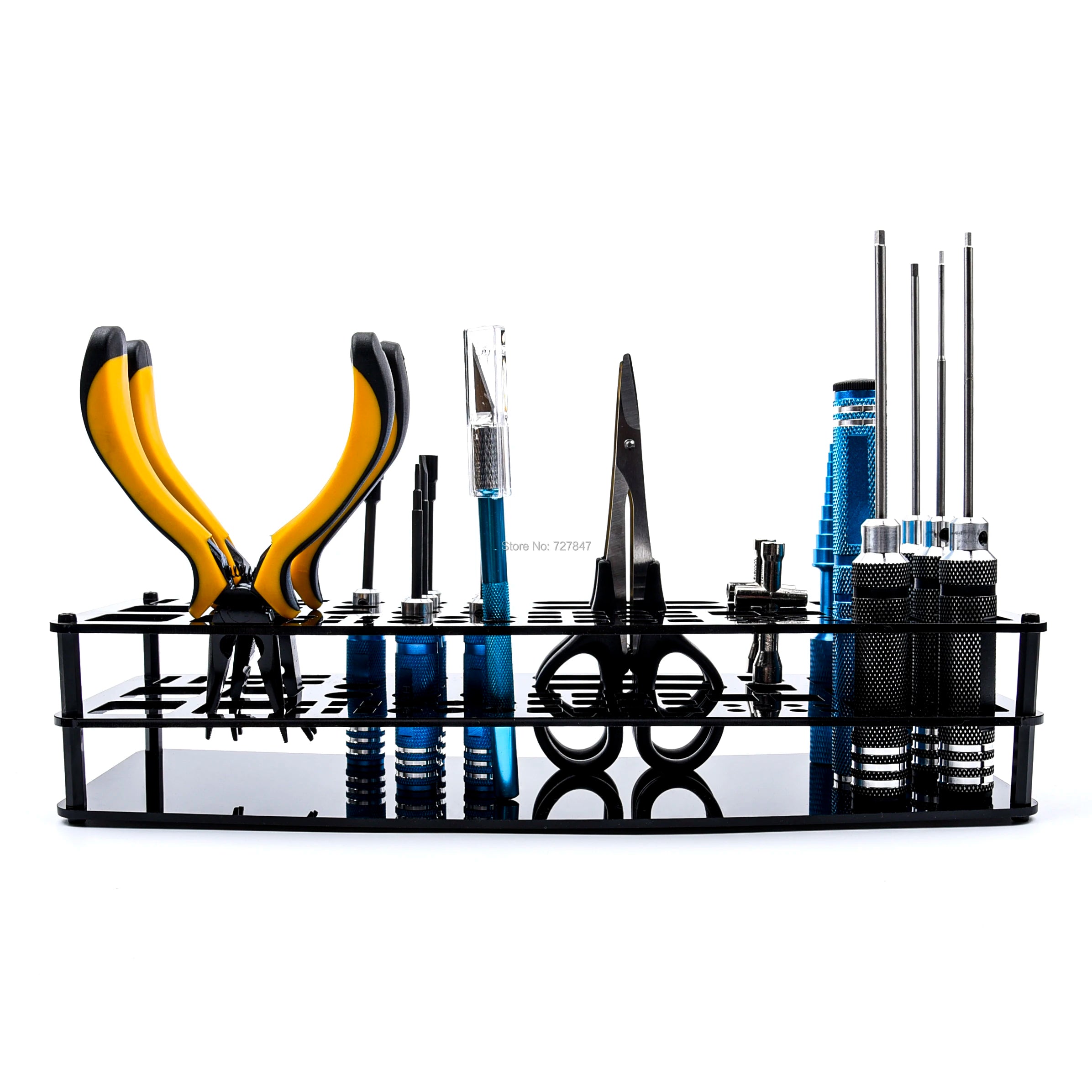 63 Hole Screwdriver Storage Rack Holder, the tool storage rack helps keep your screwdrivers, Wire Cutter, Pliers