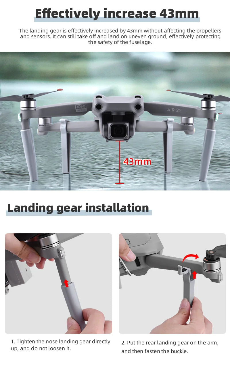 landing gear can still take off and land on uneven ground, effectively protecting the safety of the fuse
