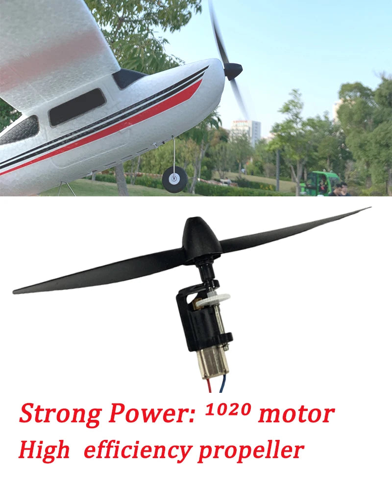 WLtoys F949 Airplane, Strong Power: 1020 motor High efficiency propel