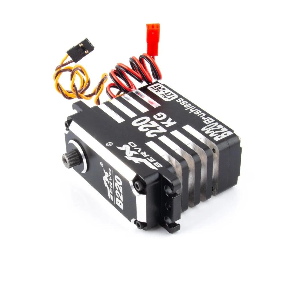 JX B220 220KG 12-24V High Torque Servo for 1/5 RC Car Steering Gear Robotic Helicopter Industry Brushless Servo For Rc Drone - RCDrone