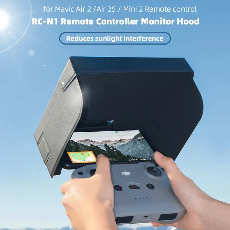 Controller Folding Hood Monitor Cover, Mavic Air 2 /Air 25 Mini 2 Remote controller RC-N1 Remote Controller