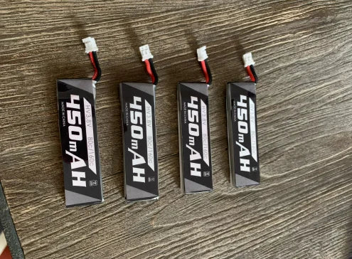 Emax Tinyhawk X 1s 450mAH 80c/160c Lipo Battery, our pilots agree that at least 4-6 battery will be required to have the best flying experience