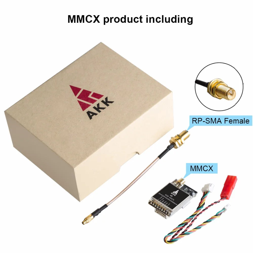 AKK X2P/X2 5.8Ghz 40CH VTX - 0.01mW/25mW/200mW/500mW/800mW Switchable FPV Video Transmitter Compatible Betaflight OSD FC 34 AKK X2P/X2 5.8Ghz 40CH VTX, AKK X2P/X2