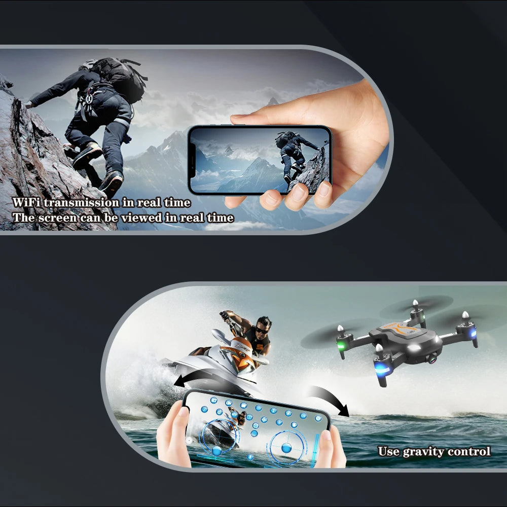 F183 Drone - 4K dual HD Camera Remote Control optical flow Quadcopter Toys 30 F183 Drone, wifi transmission inrealtime the screen can beviewedinrealtime use