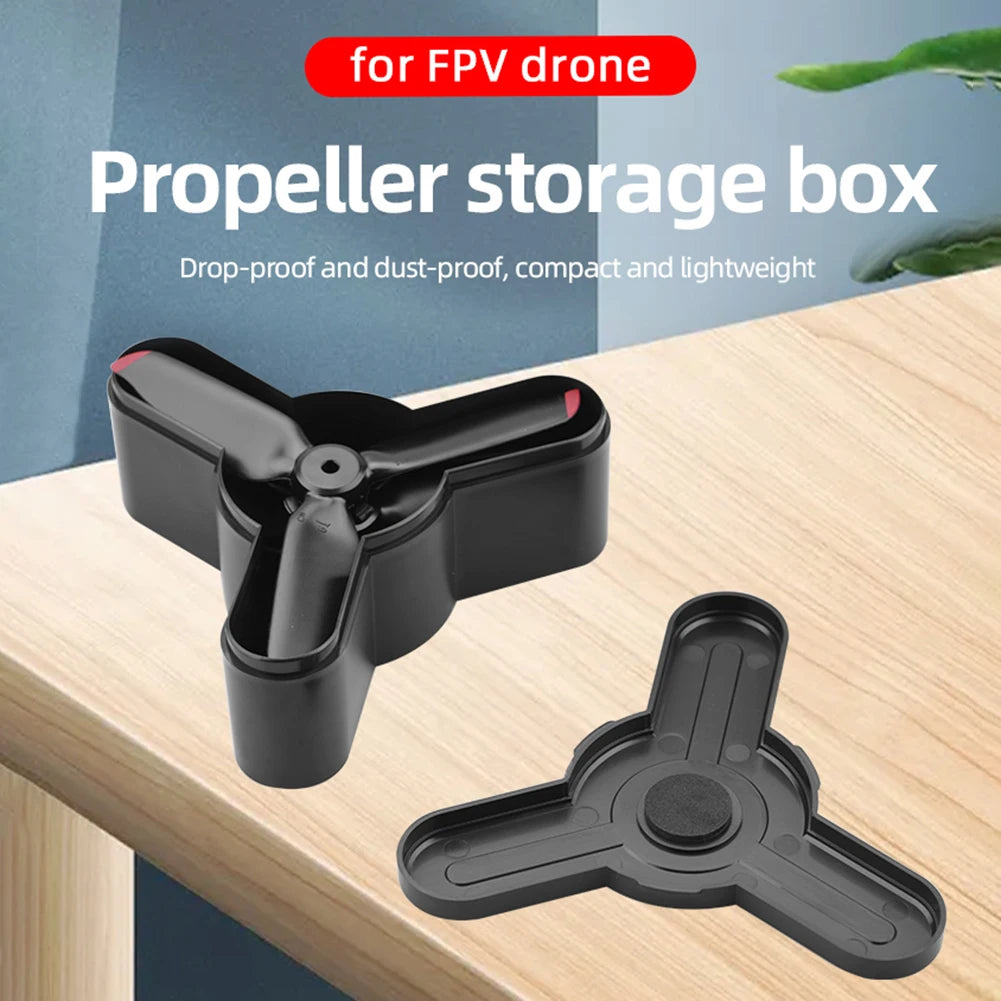 ABS Plastic Propeller Storage Box for DJI FPV 5328S Blade Anti-fall Protection Case Drone Aircraft Accessories 10 ABS Plastic Propeller, for FPV drone Propeller storage box Drop-proof and dust-proof, compact and