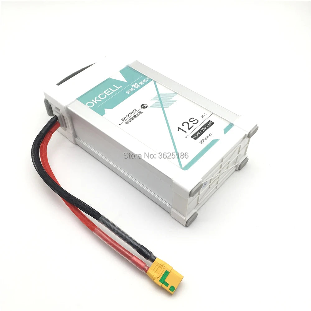 باتری OKCELL 44.4V 12S 8000mAh 20C LiPO برای پهپاد FPV مولتی روتور EFT G06