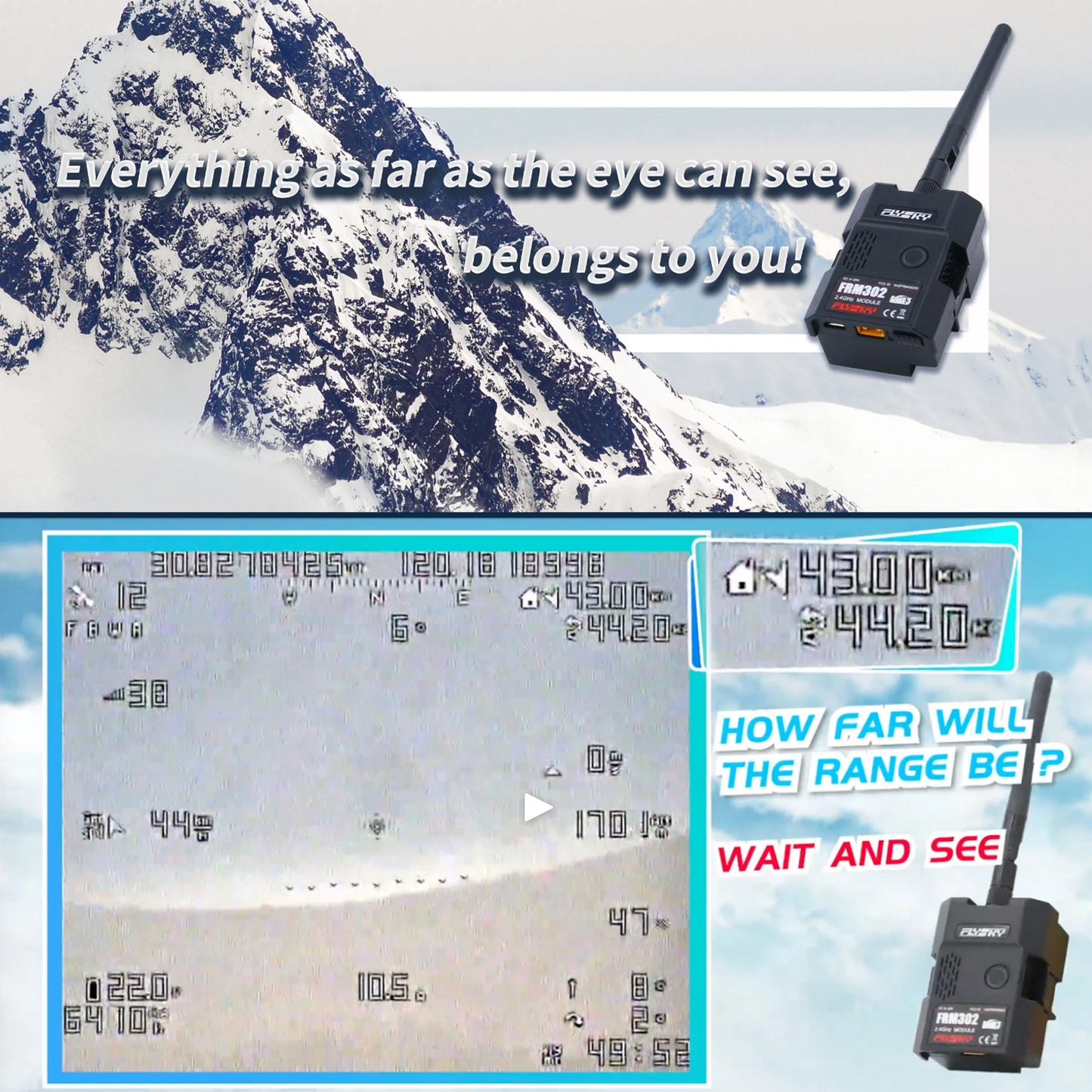 Flysky FRM302 2.4GHz AFHDS 3 Transmitter Module PPM/UART Data Port for Flysky PL18 FS-TH9X NV14 Transmitter RC FPV Racing Drone