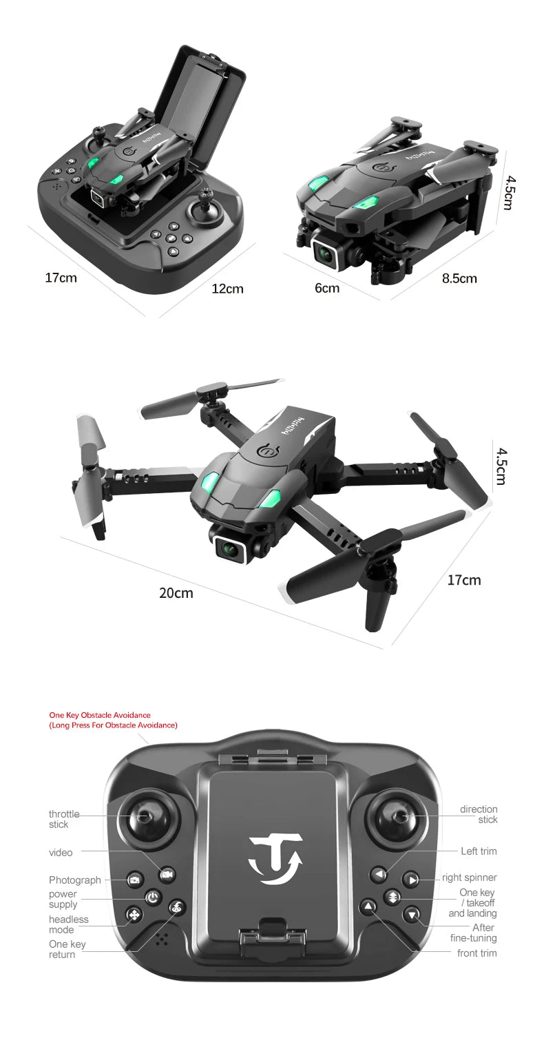 S128 Drone, 8.5cm 12cm 6cm 5 17cm