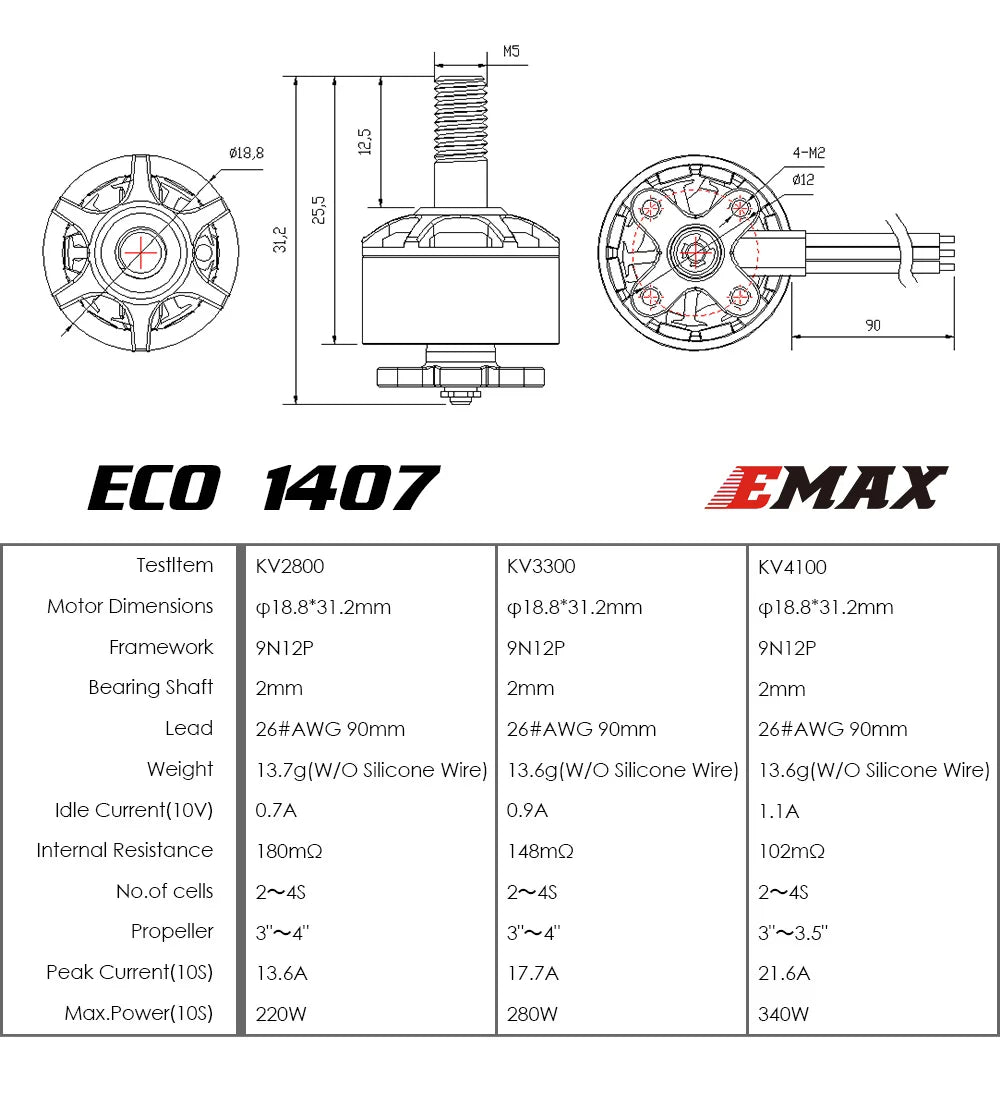 Emax ECO Micro 1407 Motor 