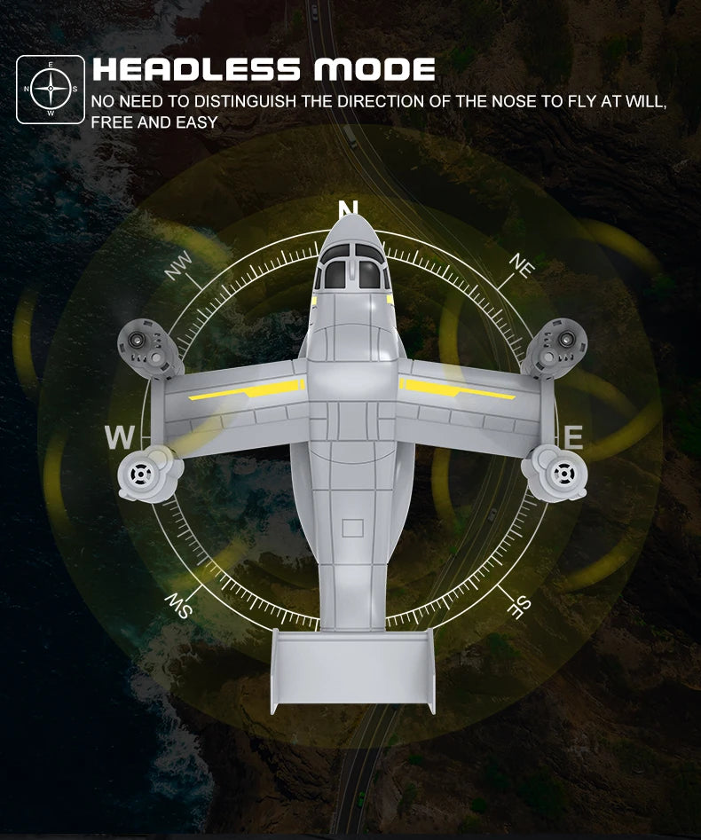 LM19 New 2-in-1 Drone, -When the voltage is low, it will alarm 30-60 seconds in advance .