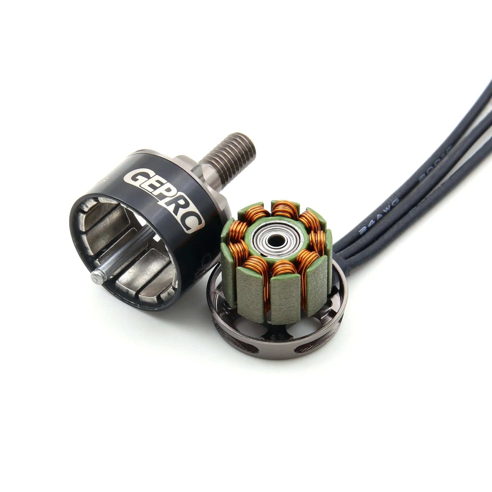 GEPRC GR1408 2500KV Motor, the motor is available in both CCC and CW threaded shaft .