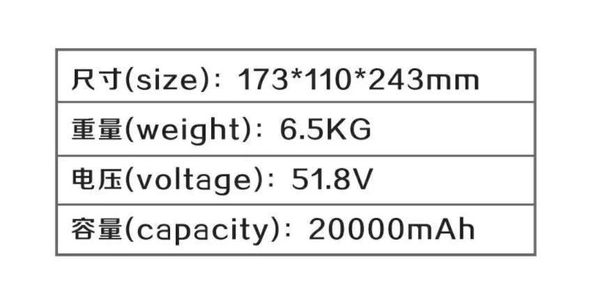 Original OKCELL 51.8V 14S 20000mah 14S 28000mah Agriculture Drone Battery Smart Battery for agriculture drone 11 Rt(size): 173*110*243mm @E(weight):