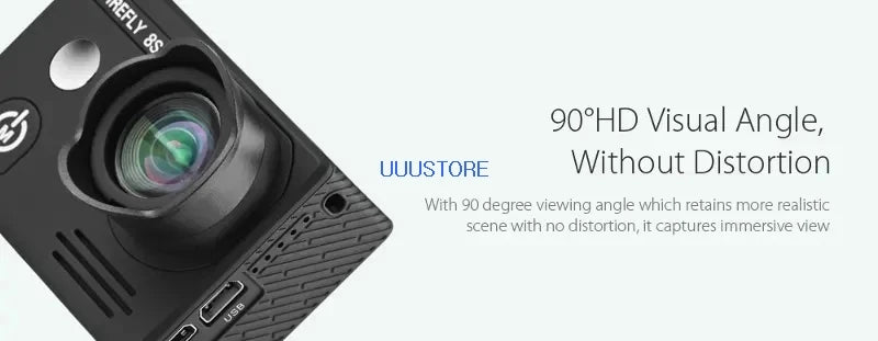 Hawkeye Firefly 8S Action Camera - 4K 170/90 Degree Super-View Bluetooth FPV Sport Action Cam FPV HD WiFi Camera For RC Racing Drone 11 Hawkeye Firefly 8S Action Camera, 8 % 90PHD Visual Angle, UUUSTORE Without Distortion With 90