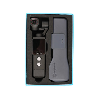 Feiyu Pocket 2 - Handheld 3-Axis Gimbal Stabilized 4K Video Action Camera with Mic 130° View 12MP Photo 4X Zoom
